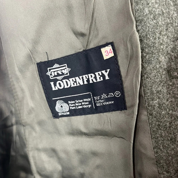 Vintage Lodenfrey Green German Austria Wool Cropped Military Jacket & Skirt Suit - Picture 7 of 16